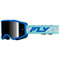 Blue-White Frame/Black Mirror Smoke Lens Color Option