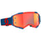 Dark Blue-Neon Red Frame/Orange Chrome Lens Color Option