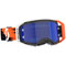 Black-Neon Orange Frame/Blue Chrome Lens Color Option