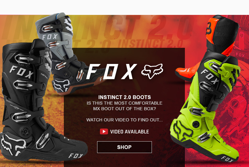 Fox Instinct 2.0 Boots - Is this the most comfortable mx boot out of the box? Watch our video to find out... Video available - SHOP