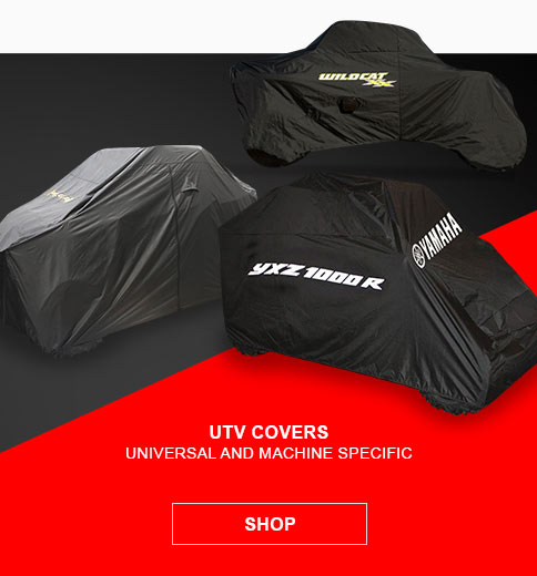 UTV Covers, universal and machine specific, SHOP button