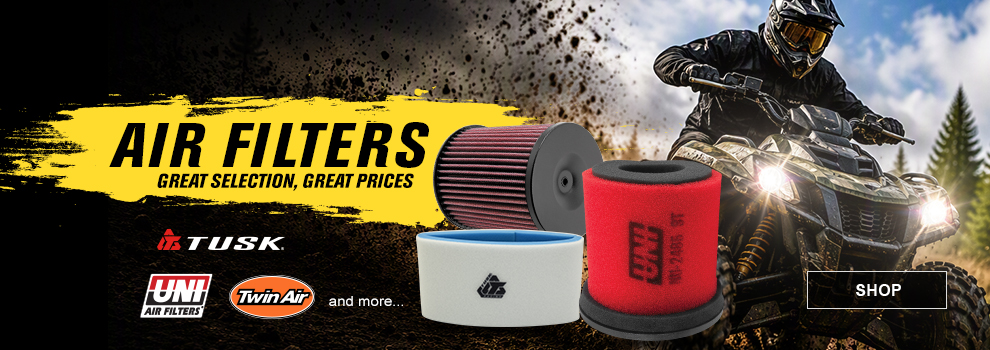 Air Filters, Great selection, Great prices, Tusk, UNI Air Filters, Twin Air, and more, link, shop