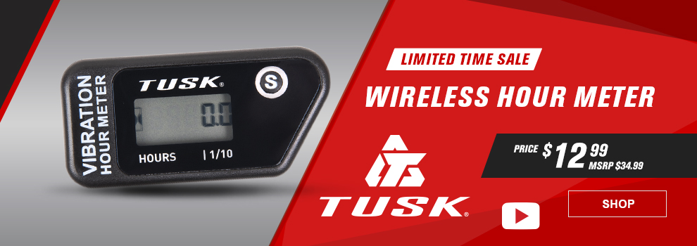 Limited Time Sale, Tusk Wireless Hour Meter, Price $12 and 99 cents, MSRP $34 and 99 cents, Video available, the hour meter, link, shop