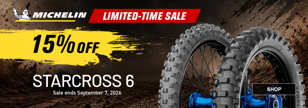 Michelin Limited-Time Sale, 15% off StarCross 6, sale ends September 7, 2026, link, shop
