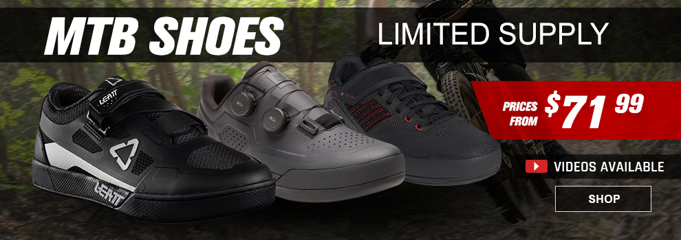 MTB shoes, limited supply. Prices from $71.99. Videos available. Shop.