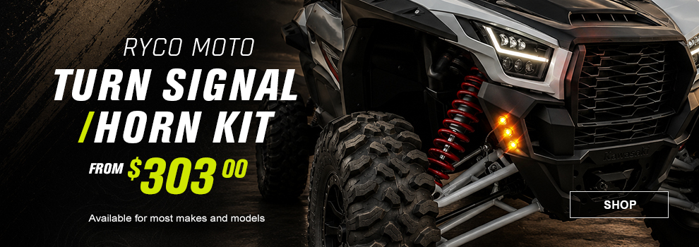 Ryco Moto Turn Signal/Horn Kit from $303, available for most makes and models, link, shop