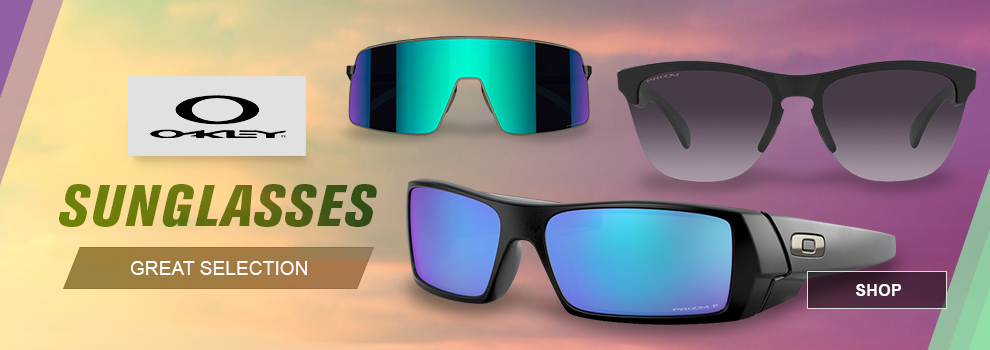 Oakley Sunglasses, Great Selection, a collage of Oakley sunglasses, link, shop