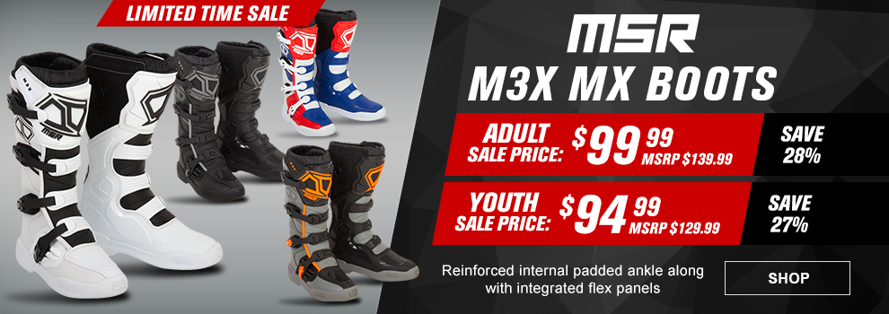 MSR M3X MX Boot Sale