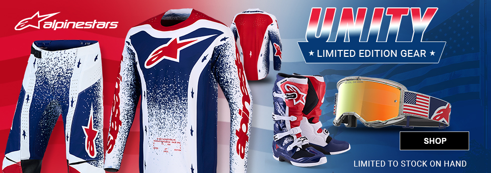 Alpinestars Unity Limited Edition Gear, limited to stock on hand, link, shop