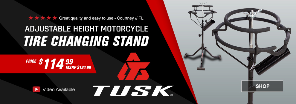 Tusk Adjustable Height Motorcycle Tire Changing Stand