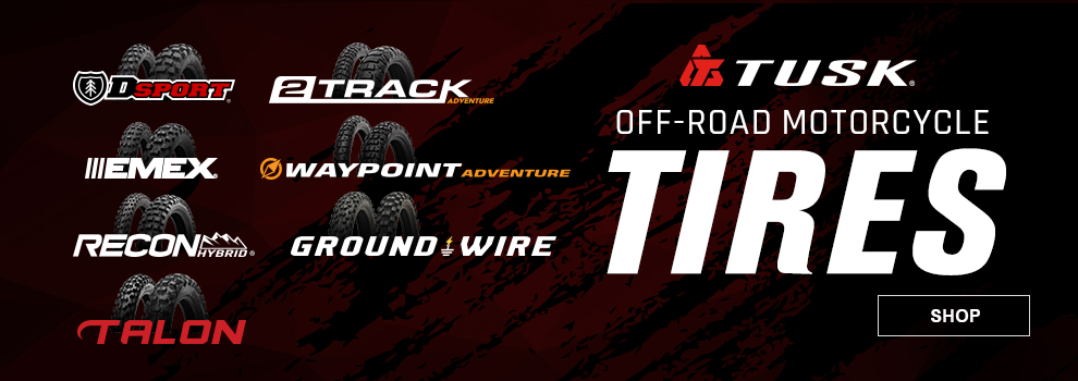 Tusk Off-Road Motorcycle Tires, Dsport, 2 Track, EMEX, Waypoint, Recon Hybrid, Ground Wire, Talon, link, shop
