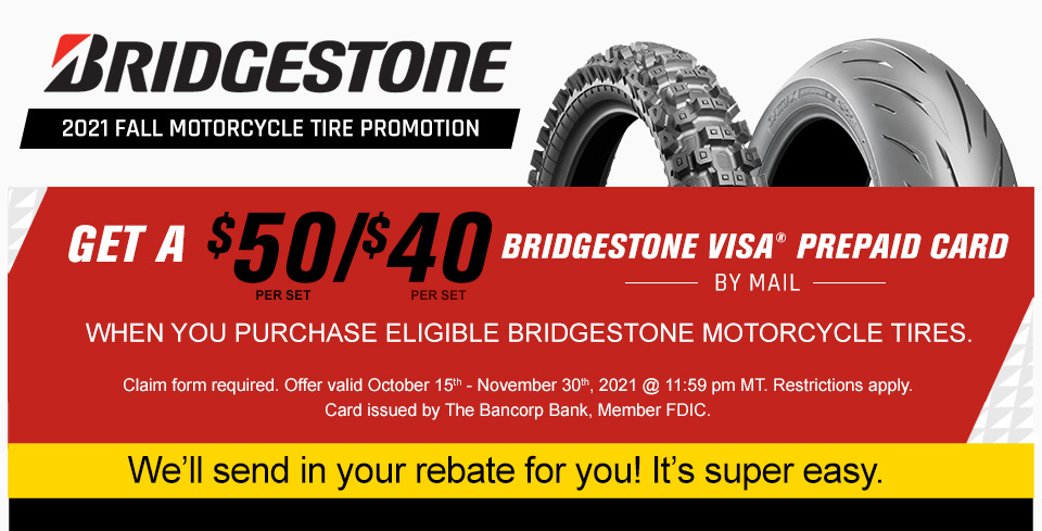 Bridgestone 2021 Fall Rebate