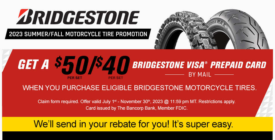 Bridgestone 2023 Summer/Fall Rebate