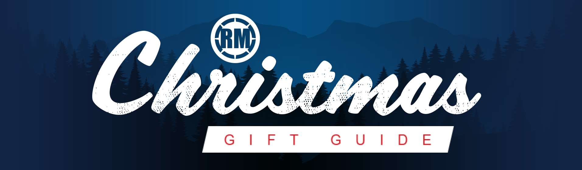 RM Christmas Gift Guide, a snowy mountain scene