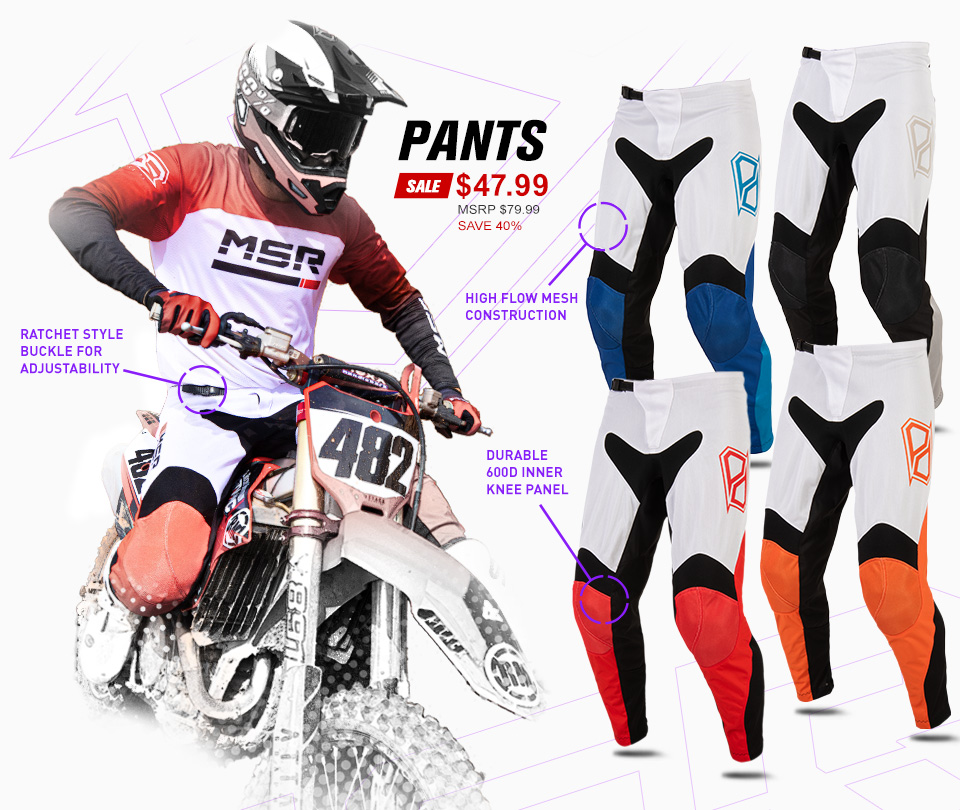 MSR Axxis Air Pants - Sale $47.99 - MSRP $79.99 - Save 40%. Ratchet style buckle for adjustability. High flow mesh construction. Durable 600D inner knee panel. 