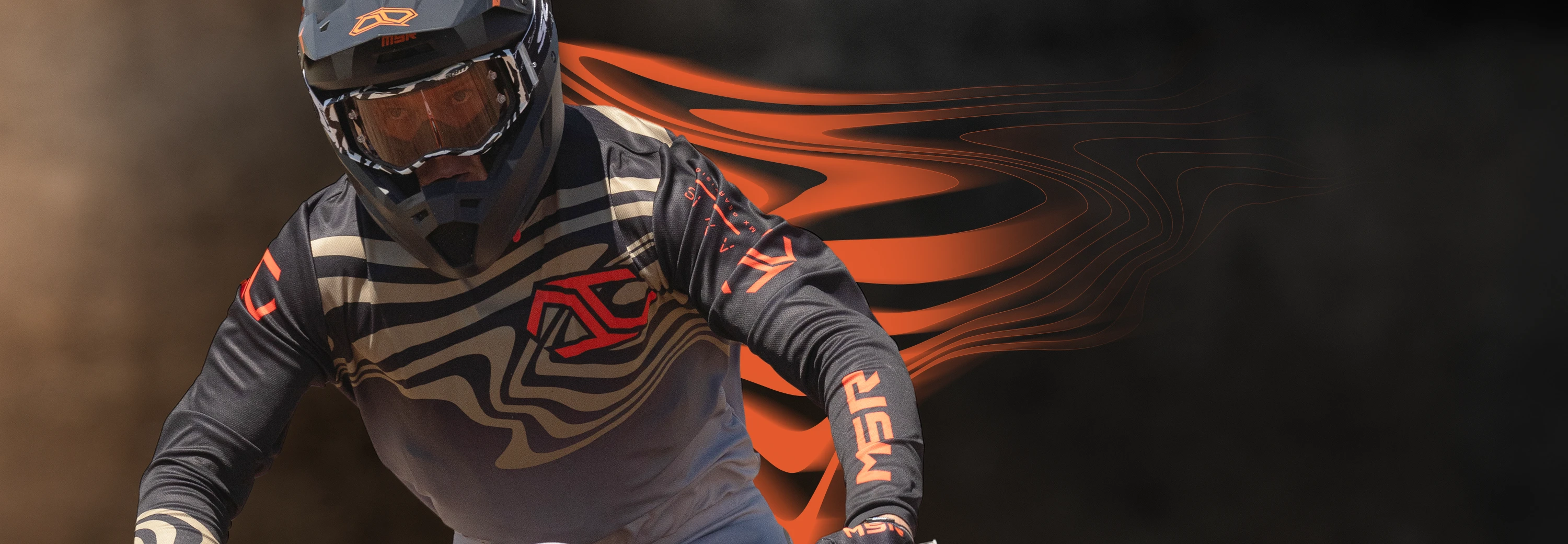 Riders wearing MSR Axxis gear highlighting the moisture-wicking fabric