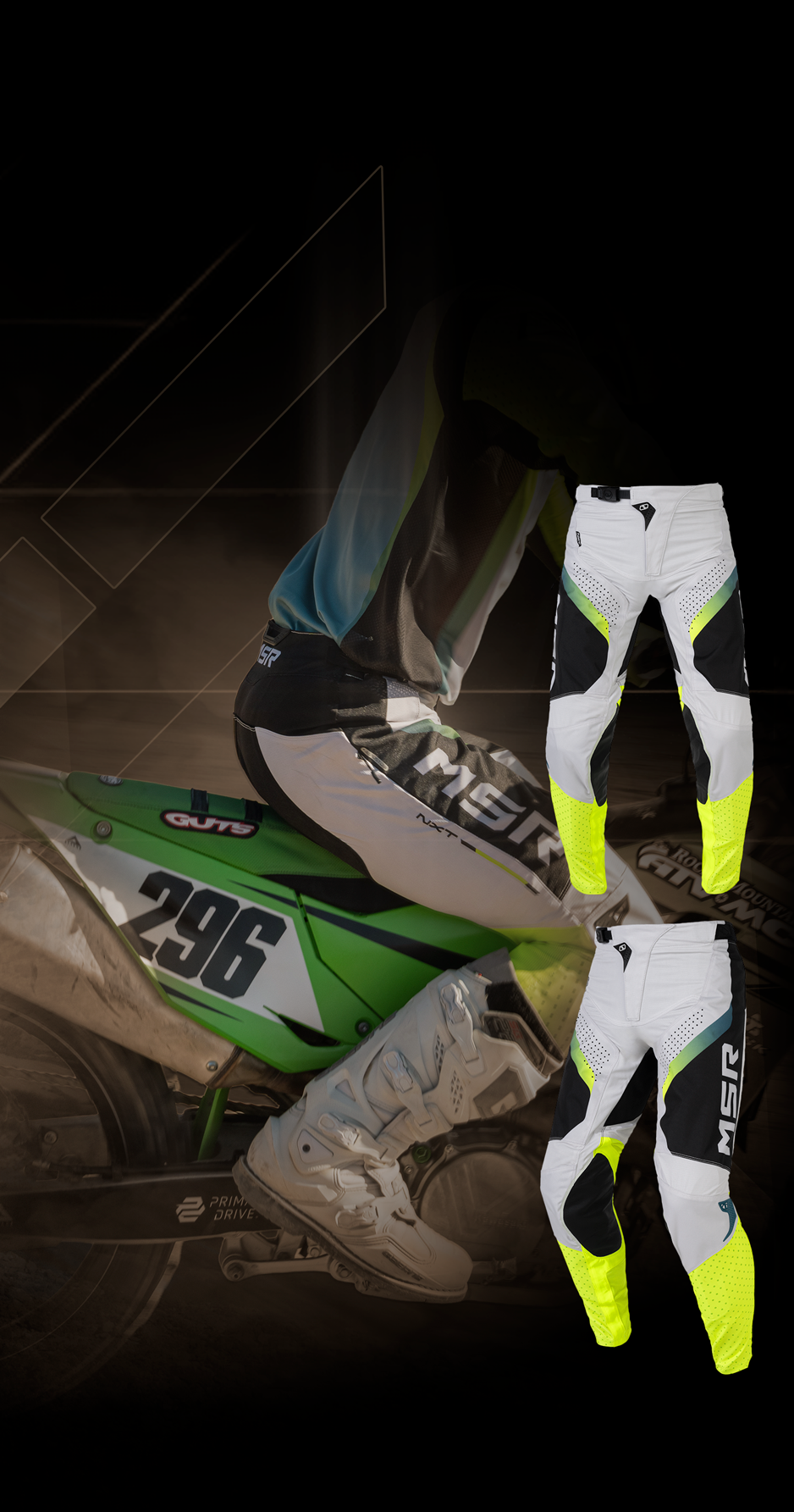 MSR NXT Preload pants, purple—three-quarter product view