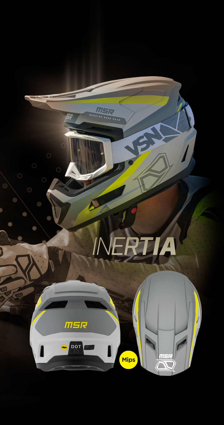 MSR MAV Inertia helmet, blue—top and rear views with MIPS