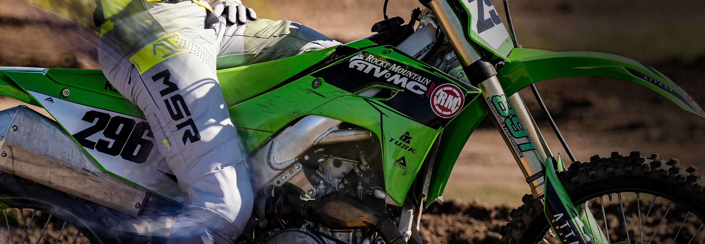Riders wearing MSR NXT gear highlighting the 600D construction
