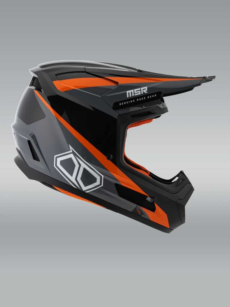 Orange Mav Inertia Helmet