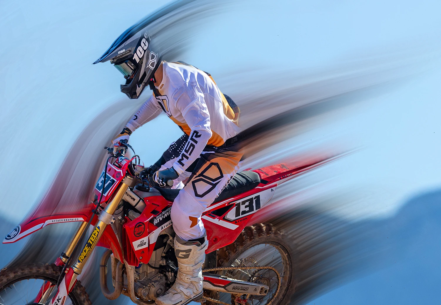 Close-up of MSR NXT Air pants paneling designed for airflow and mobility