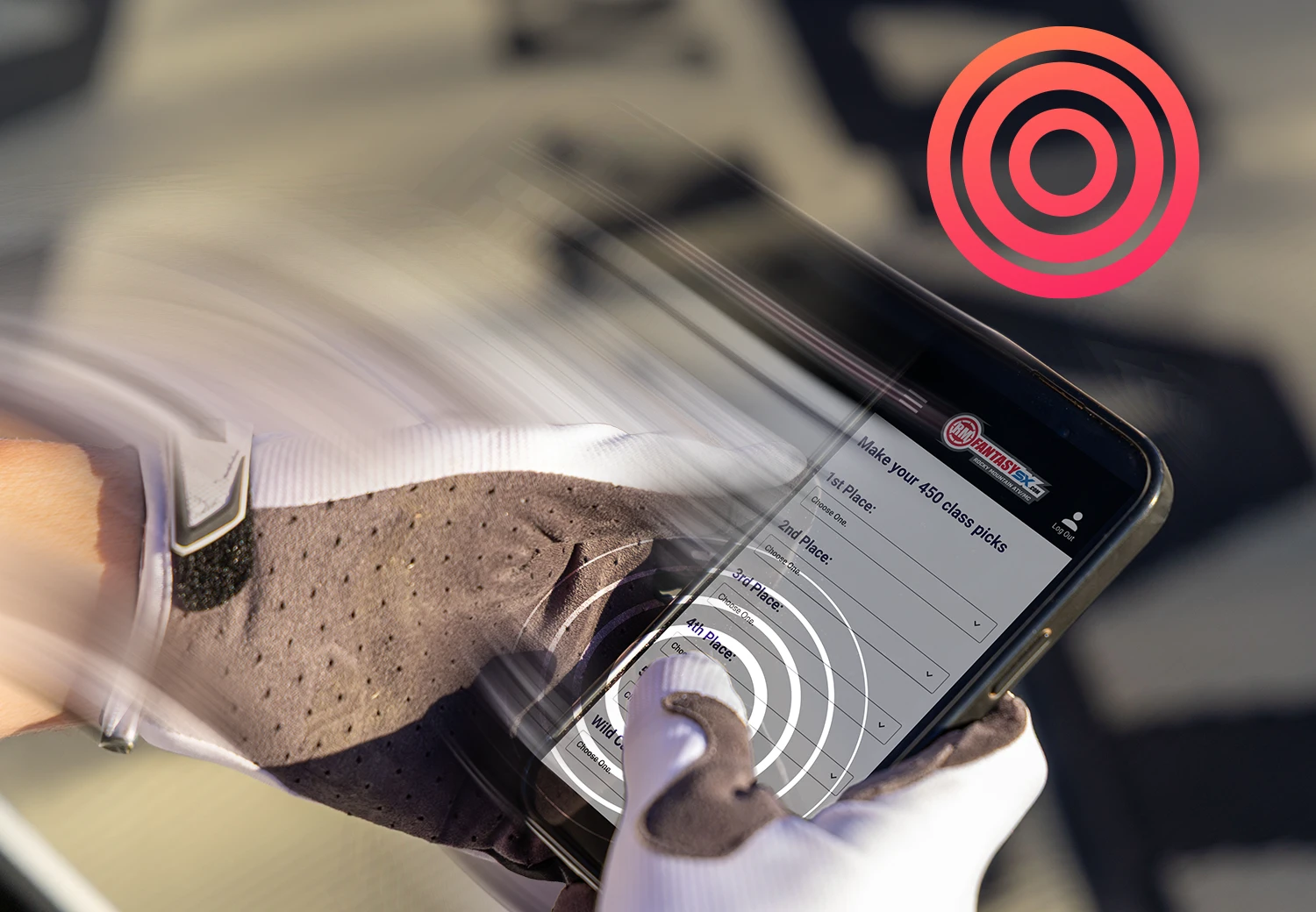 Close-up of MSR NXT Air glove fingertips with touchscreen-compatible index finger and thumb