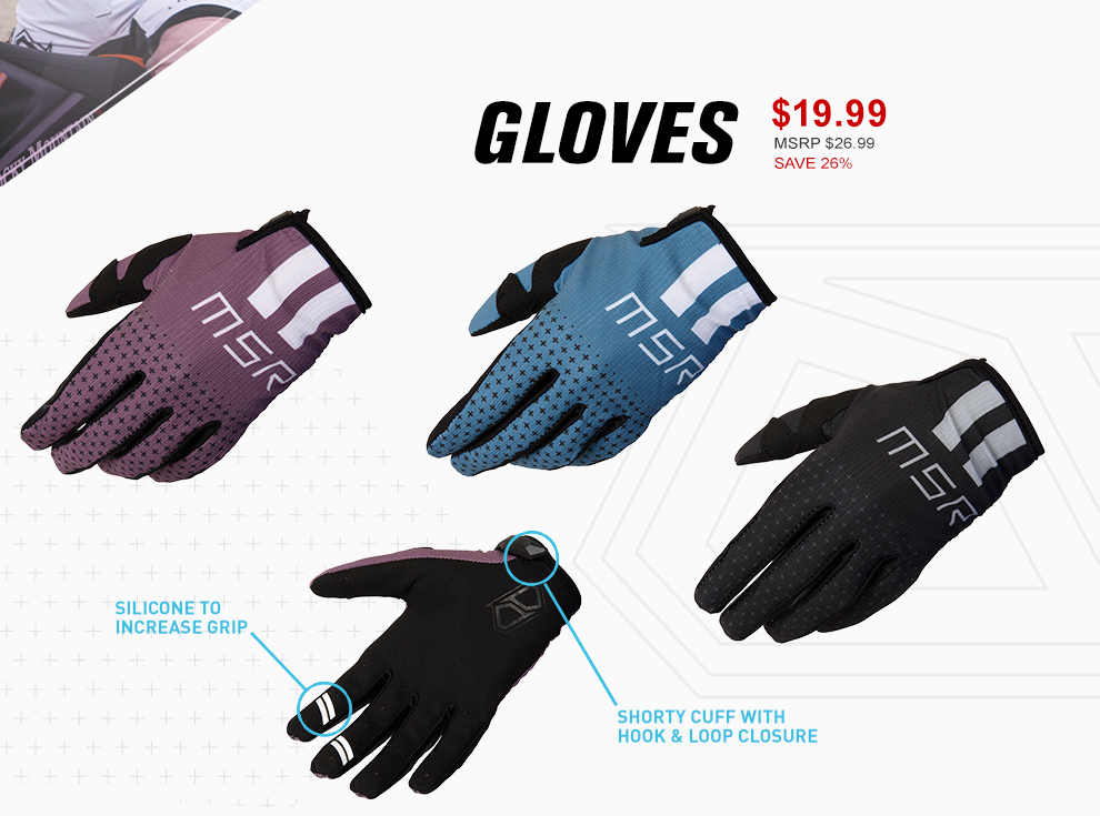 Gloves, $19.99, MSRP $26.99, save 26%. Touch screen friendly. Palm-side hook and loop rubber closure.