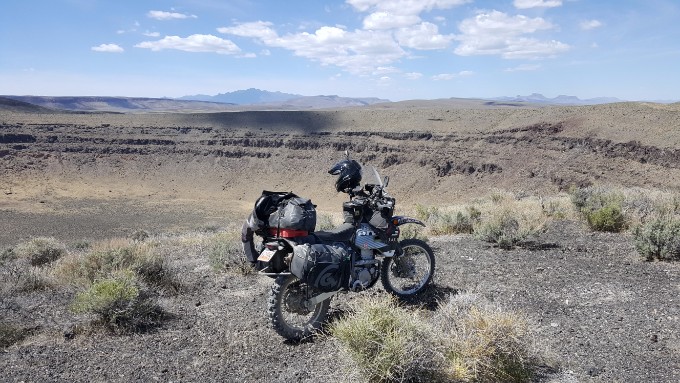 Bike at Lunar Crater