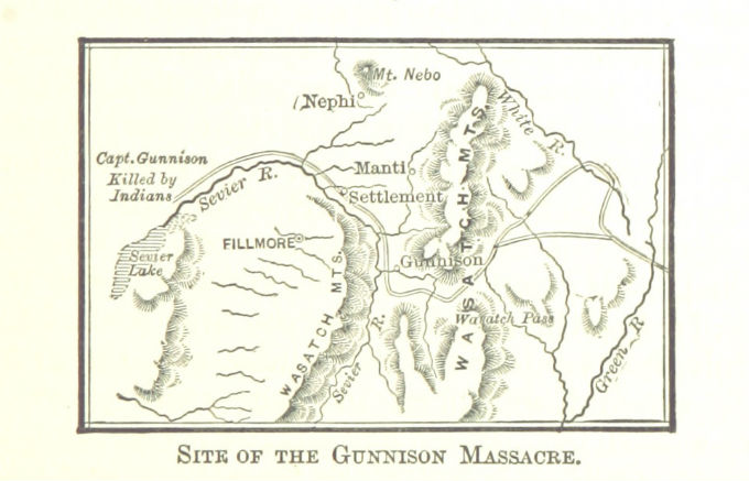 Gunnison Massacre Map