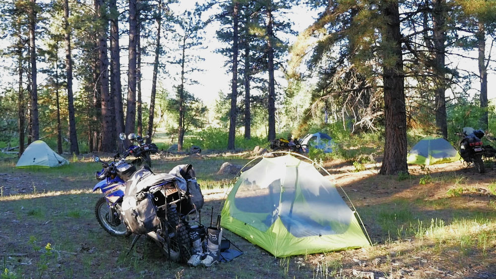 Campsite on the Dirty Devil Ride