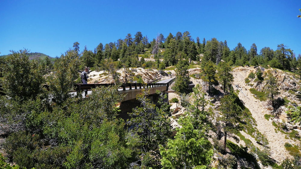 Standing on the Hells Backbone Bridge