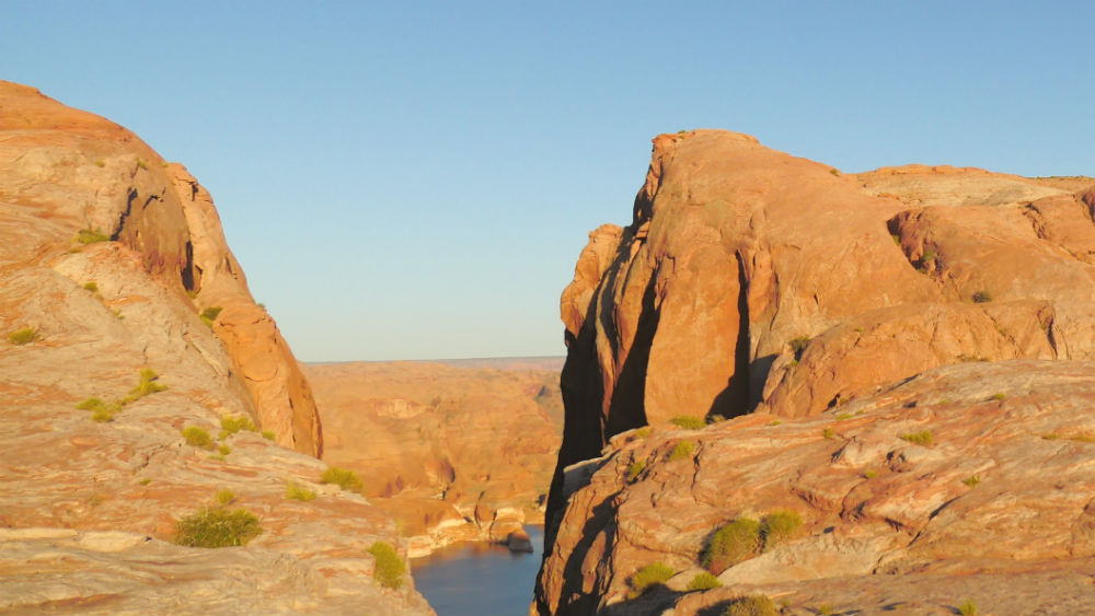 Looking Down Hole-In-The-Rock