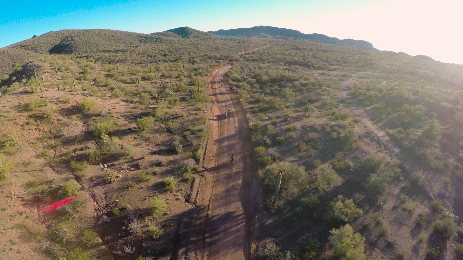 Drone Shot of Dirt Super Highway