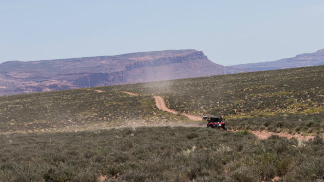 Driving Across the Grey Mesa