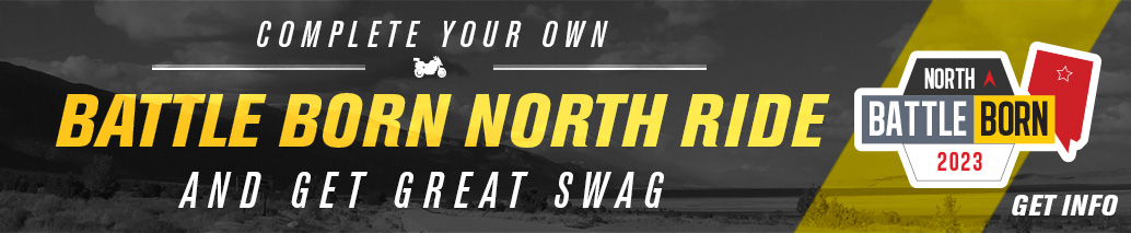 Complete your own Battle Born North Adventure Ride and get great swag, Battle Born North Adventure Decal