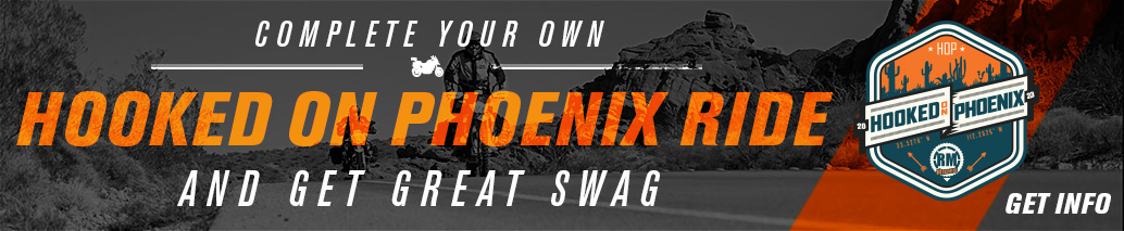 Complete your own Hooked on Phoenix Adventure Ride and get great swag, Hooked on Phoenix Decal