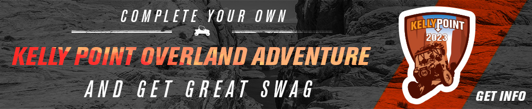 Complete your own Kelly Point Overland Adventure and get great swag, Kelly Point UTV Adventure Decal