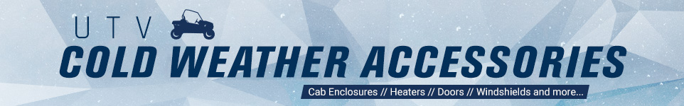 UTV Cold Weather Accessories - Cab Enclosures // Heaters // Doors // Windshields and more...