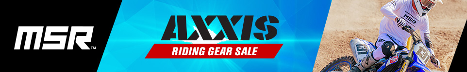 MSR Axxis Riding Gear Sale, a man wearing the white Proto gear set