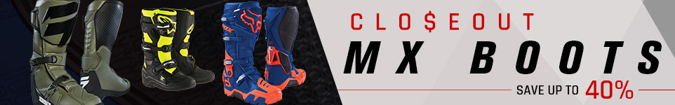 Closeout MX Boots - Save up to 40%
