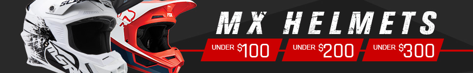 MX Helmets by Price - Under $100 - Under $200 - Under $300