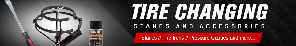 Tire Changing Stands and Accessories - Stands, Tire irons, Pressure gauges, and more