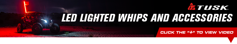 Tusk LED Lighted Whips and Accessories - Click below to view video