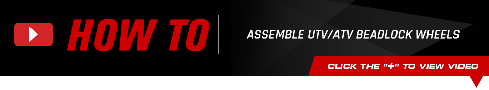 How To Assemble UTV/ATV Beadlock Wheels - Click below to view video