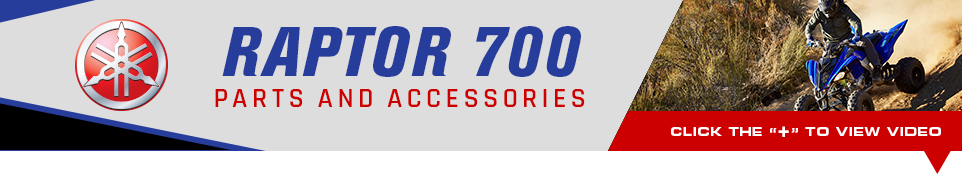 Yamaha Icon, Raptor 700 Parts and Accessories, someone riding a Raptor 700 ATV, Click the plus symbol to view video