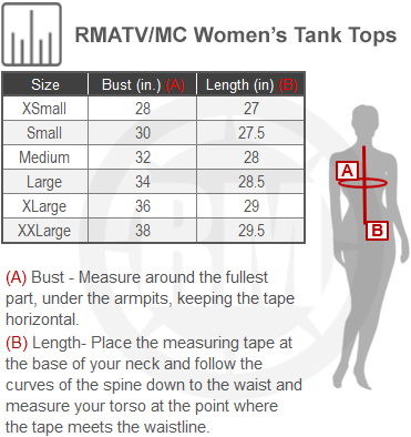 Size Chart for RMATVMC Womens Tank Tops