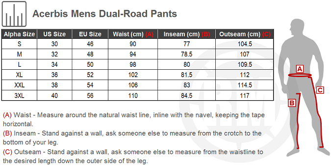 Pant Size Chart