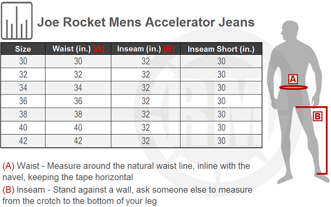 Joe Rocket Size Chart