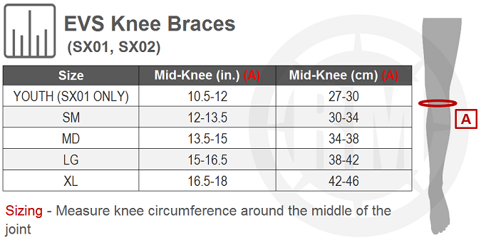 Evs Sb03 Shoulder Brace Size Chart