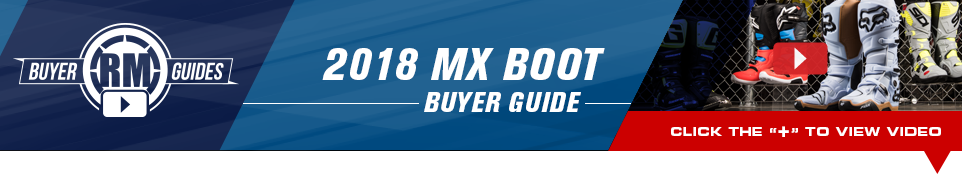 RM Buyer Guides - 2018 MX Boot Buyer Guide - Click below to view video